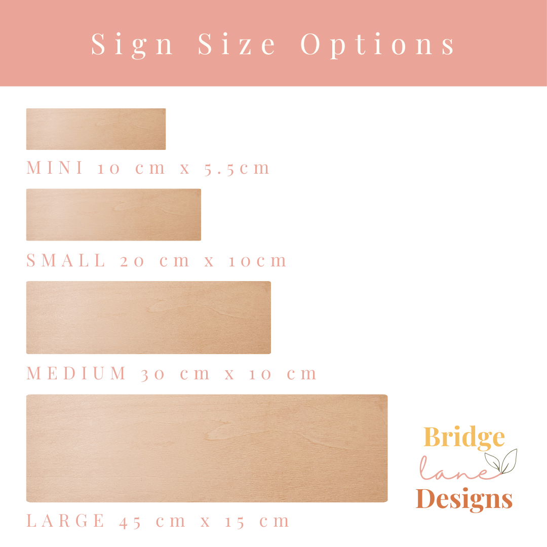 Personalised Vintage Wooden Sign