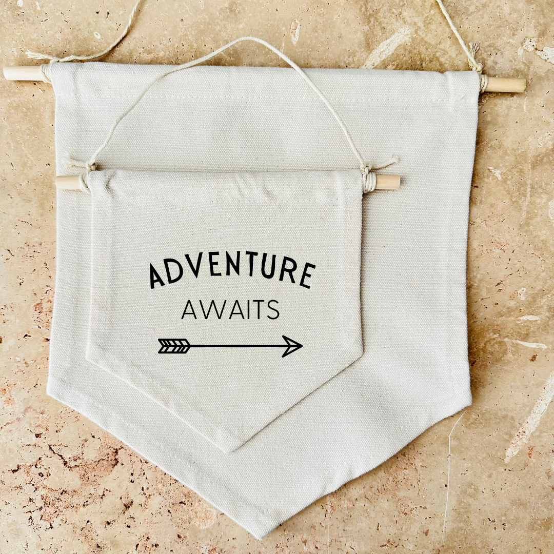 Adventure Awaits Canvas Banner