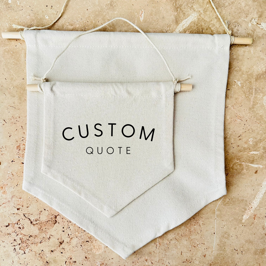 Custom Quote Canvas Banner