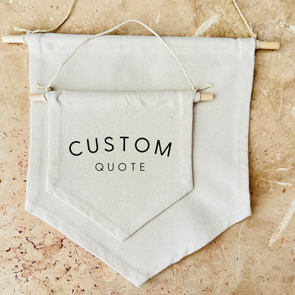 Custom Quote Canvas Banner