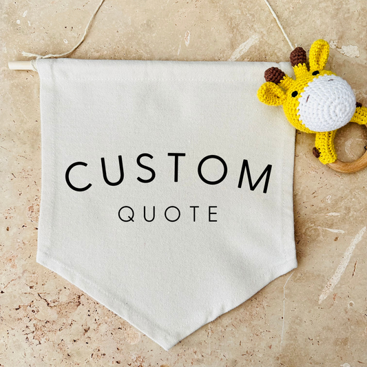 Custom Quote Canvas Banner