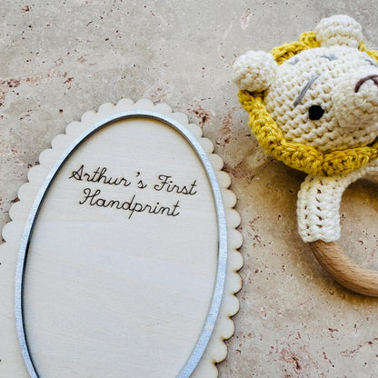 Scalloped Edge Oval Tag | Ornament Keepsake - Digital Download