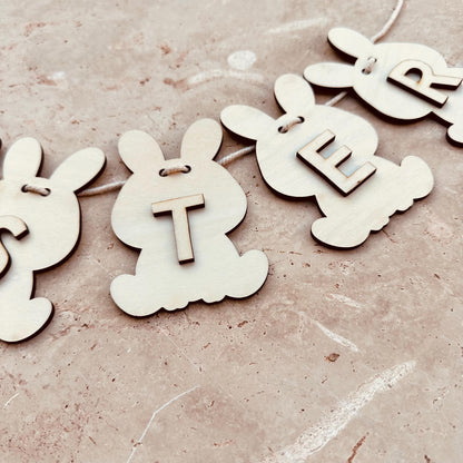 Easter Bunny Bunting Keepsake - Digital Download