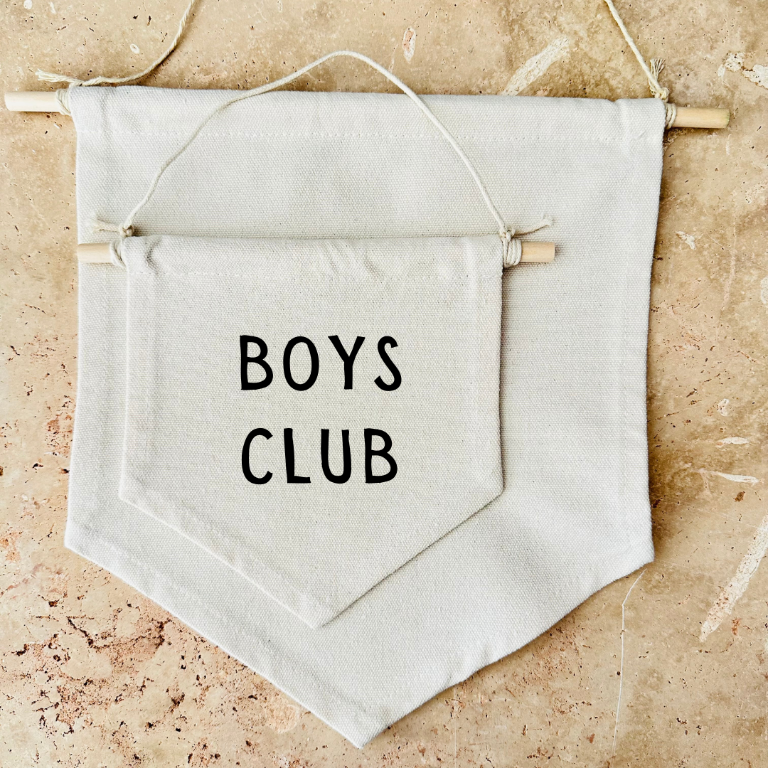 Boys Club Canvas Banner