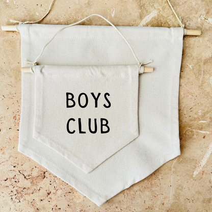 Boys Club Canvas Banner