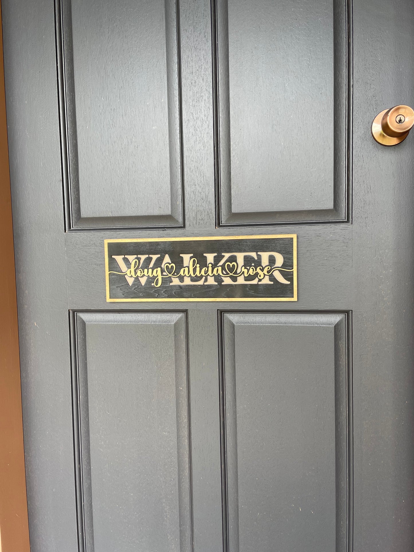 Custom Laser Cut Layered Wooden Sign