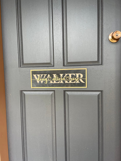 Custom Laser Cut Layered Wooden Sign