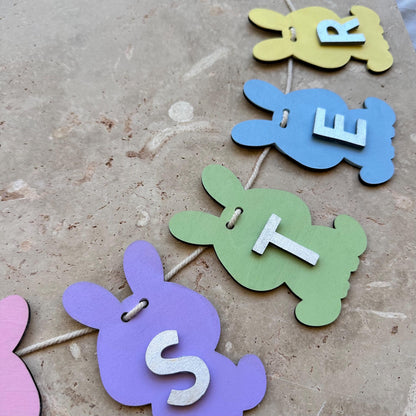 Easter Bunny Bunting Keepsake - Digital Download