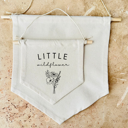 Little Wildflower Canvas Banner