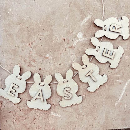 Easter Bunny Bunting Keepsake - Digital Download