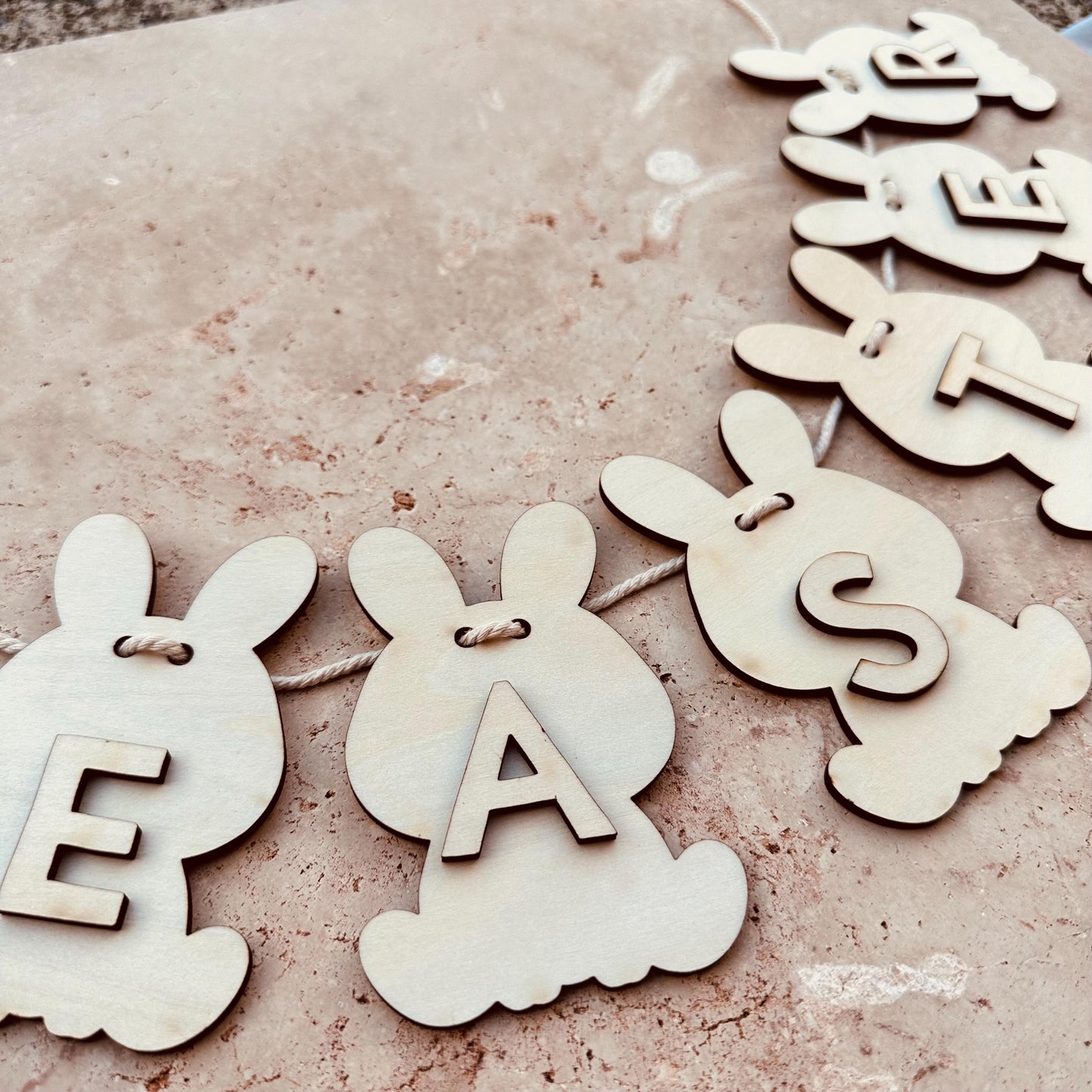 Easter Bunny Bunting Keepsake - Digital Download