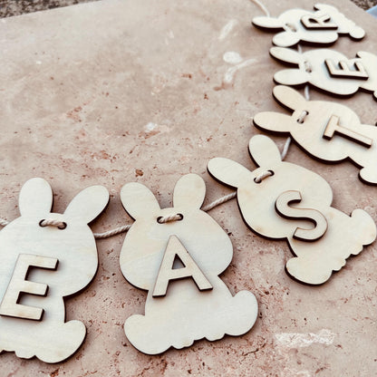 Easter Bunny Bunting Keepsake - Digital Download