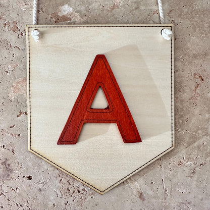 Personalised Wooden Initial Signs