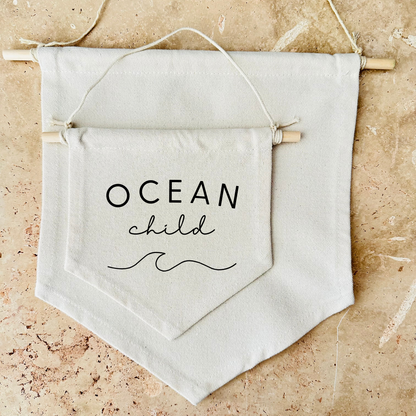 Ocean Child Canvas Banner