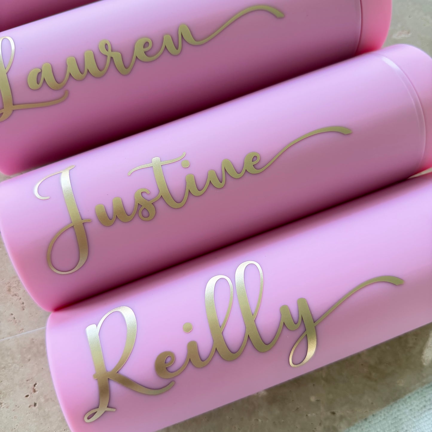 Personalised Skinny Tumbler with Straw