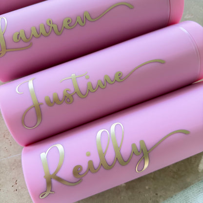 Personalised Skinny Tumbler with Straw