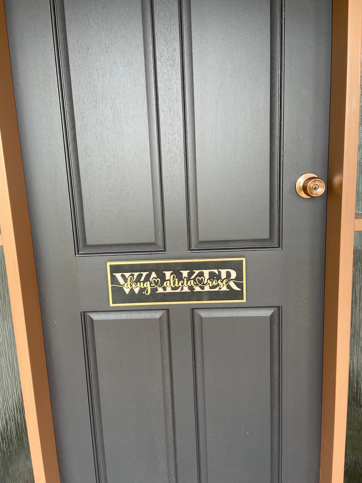 Custom Laser Cut Layered Wooden Sign