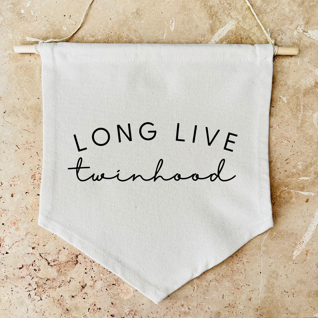 Long Live Twinhood Canvas Banner