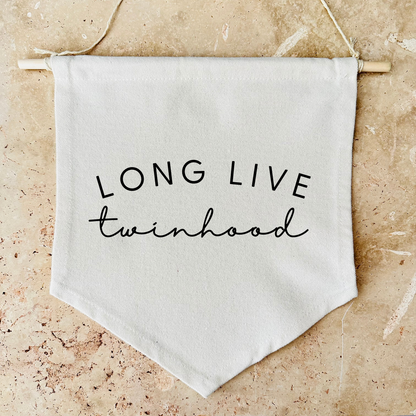 Long Live Twinhood Canvas Banner
