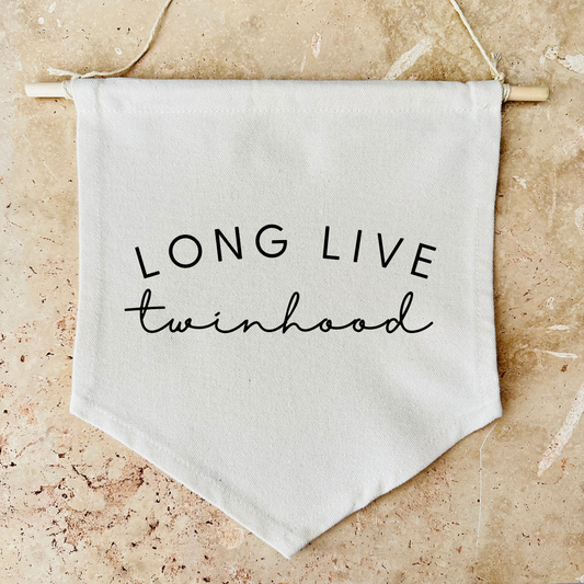 Long Live Twinhood Canvas Banner