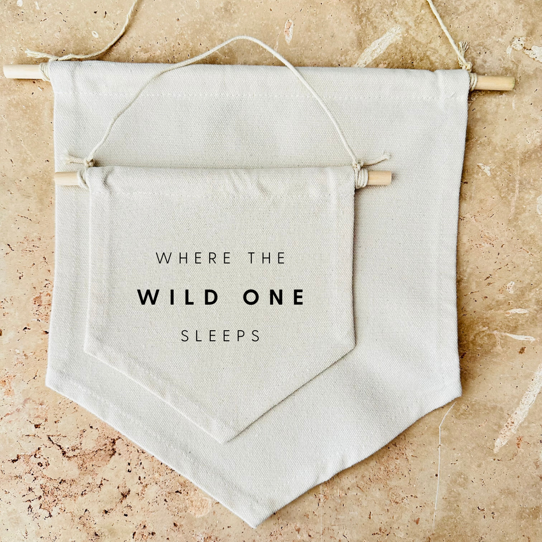 Where The Wild One Sleeps Canvas Banner
