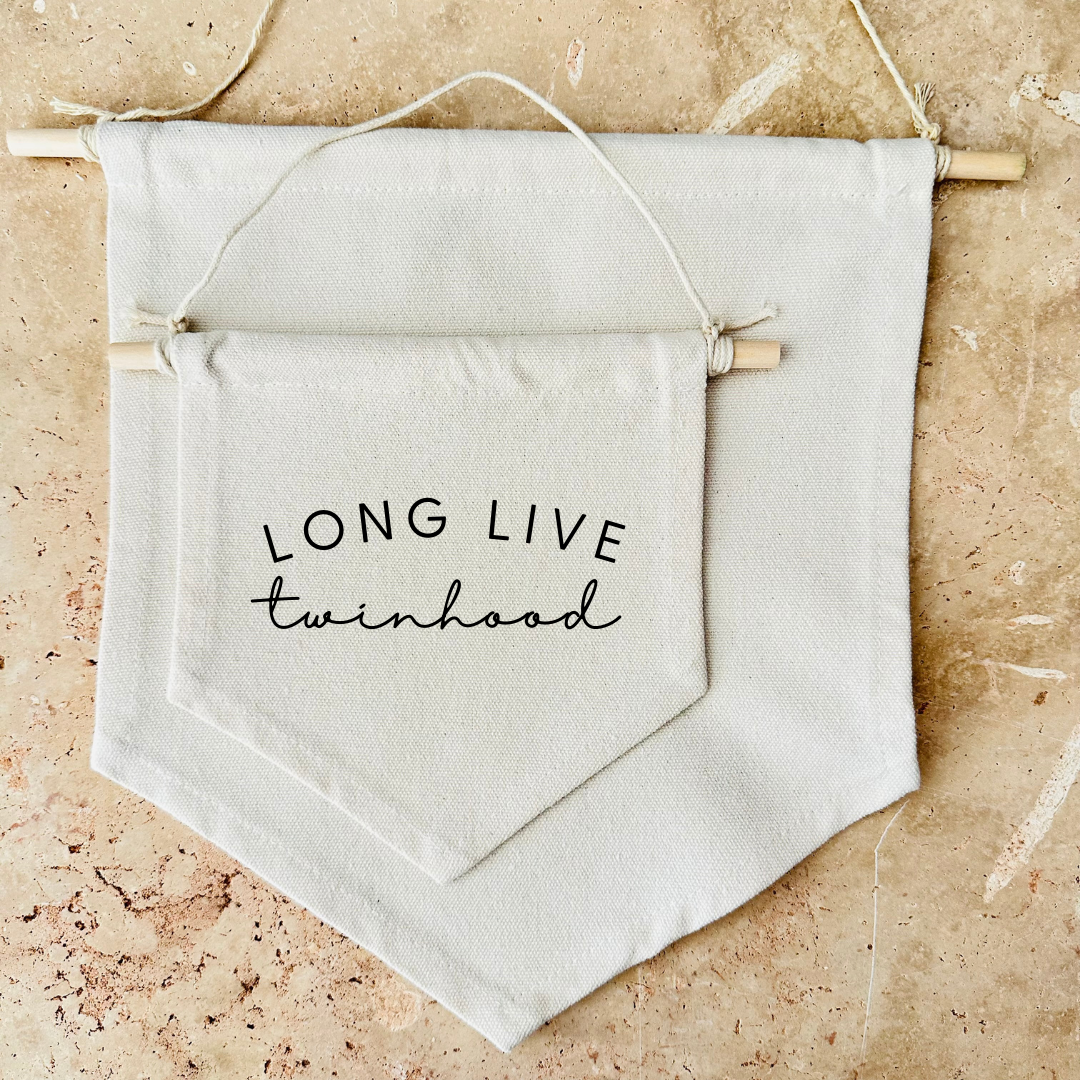 Long Live Twinhood Canvas Banner