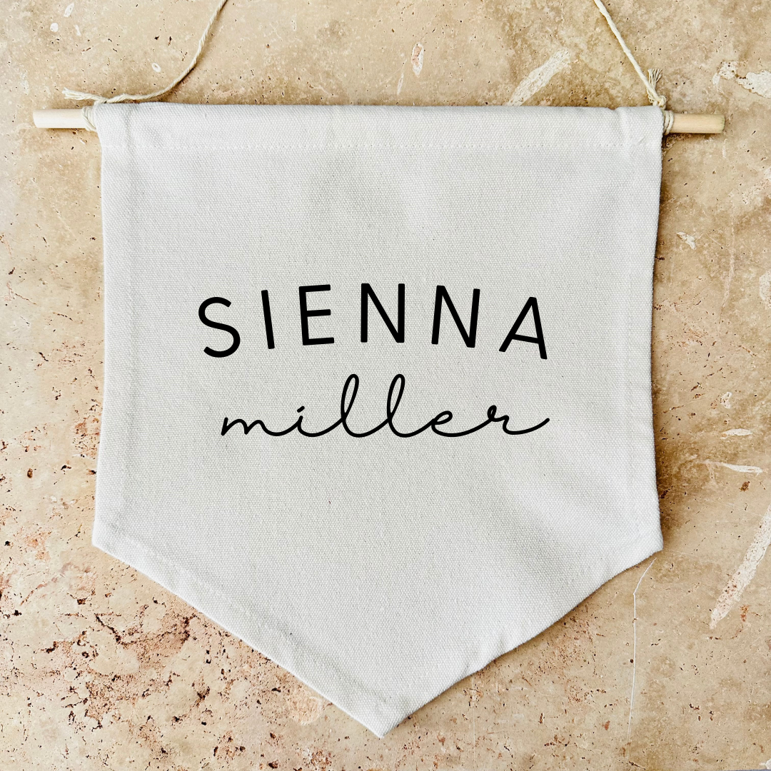 Personalised Name Canvas Banner