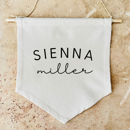 Personalised Name Canvas Banner