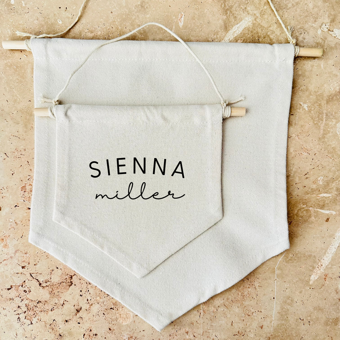 Personalised Name Canvas Banner