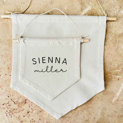 Personalised Name Canvas Banner