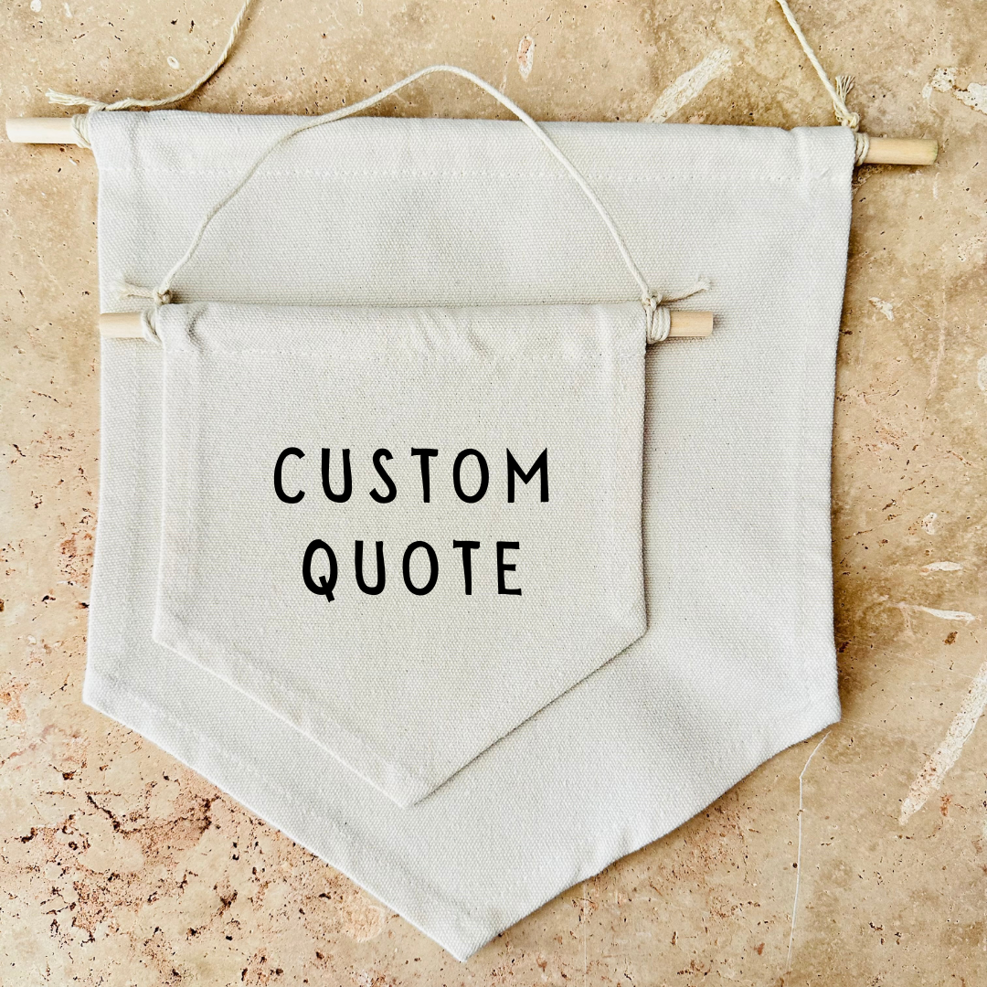 Custom Quote Canvas Banner
