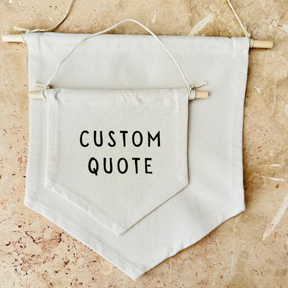 Custom Quote Canvas Banner