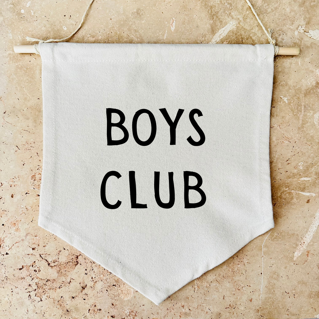 Boys Club Canvas Banner