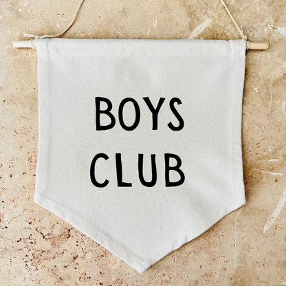 Boys Club Canvas Banner