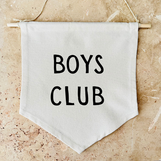 Boys Club Canvas Banner