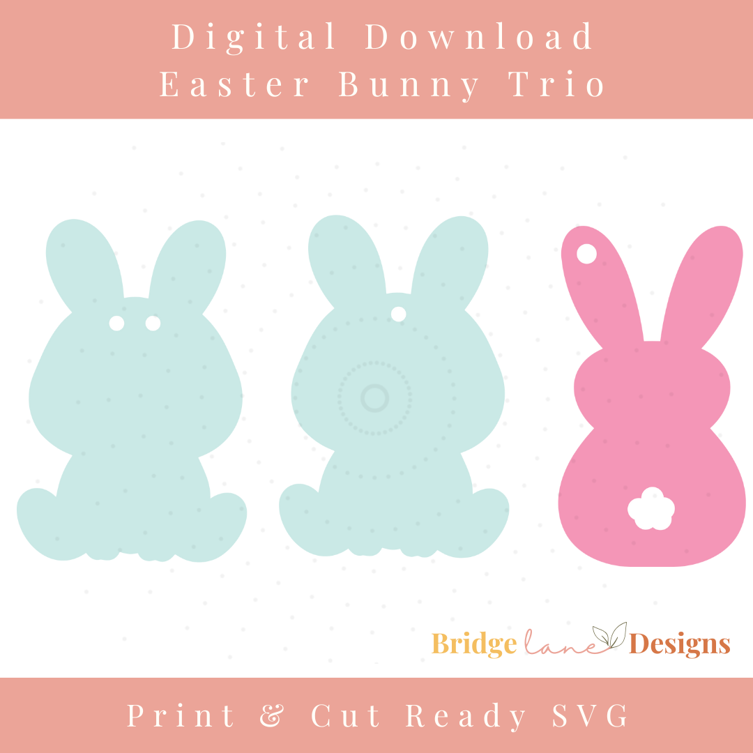 Easter Bunny Bunting Keepsake - Digital Download