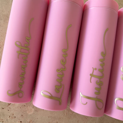 Personalised Skinny Tumbler with Straw