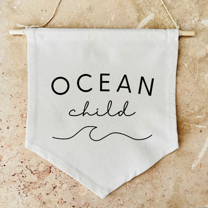 Ocean Child Canvas Banner
