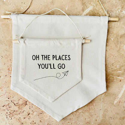 Oh The Places You'll Go Canvas Banner