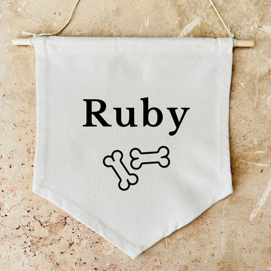 Custom Dog or Cat Canvas Banner