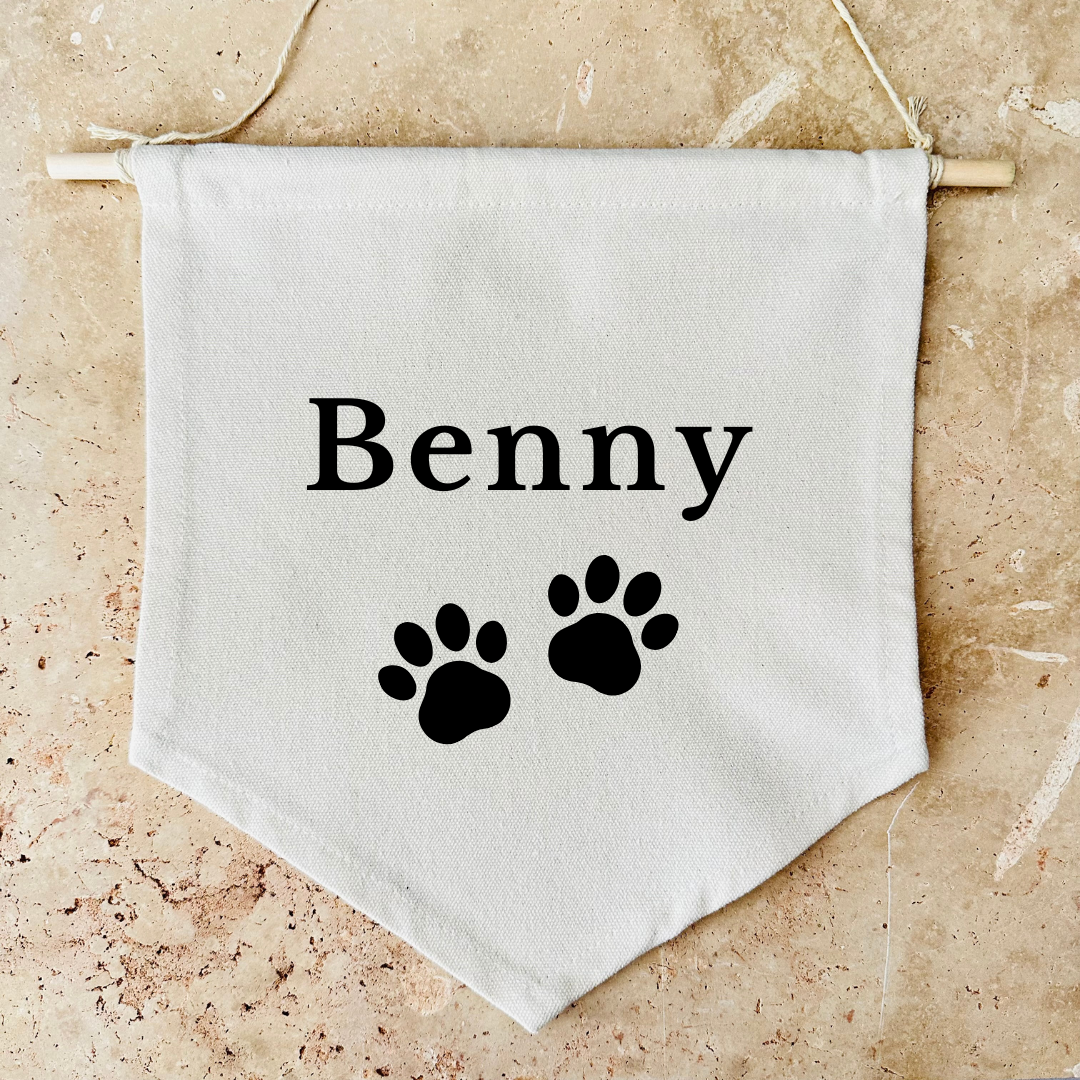 Custom Dog or Cat Canvas Banner
