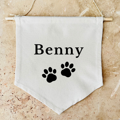 Custom Dog or Cat Canvas Banner