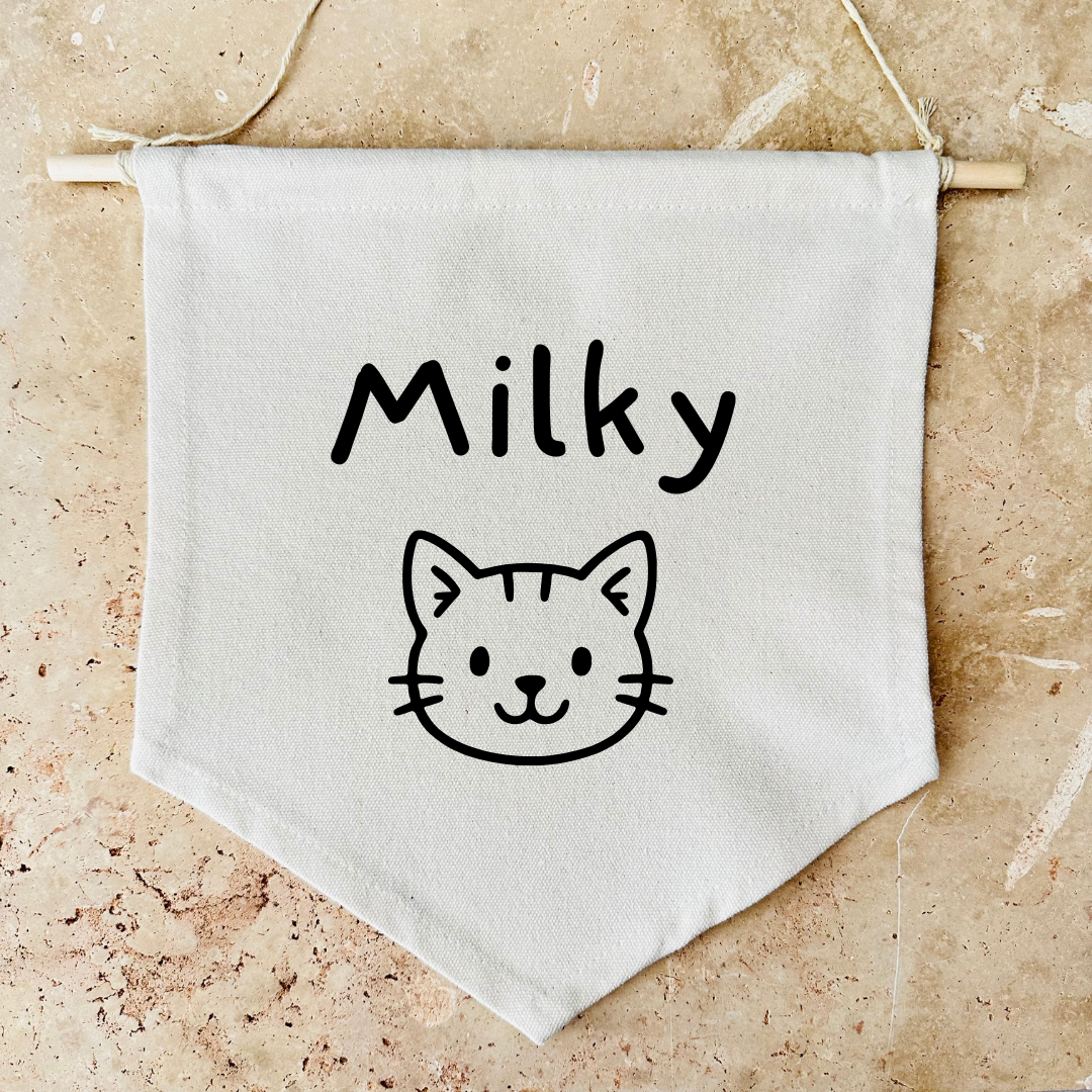 Custom Dog or Cat Canvas Banner