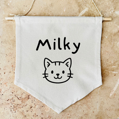Custom Dog or Cat Canvas Banner