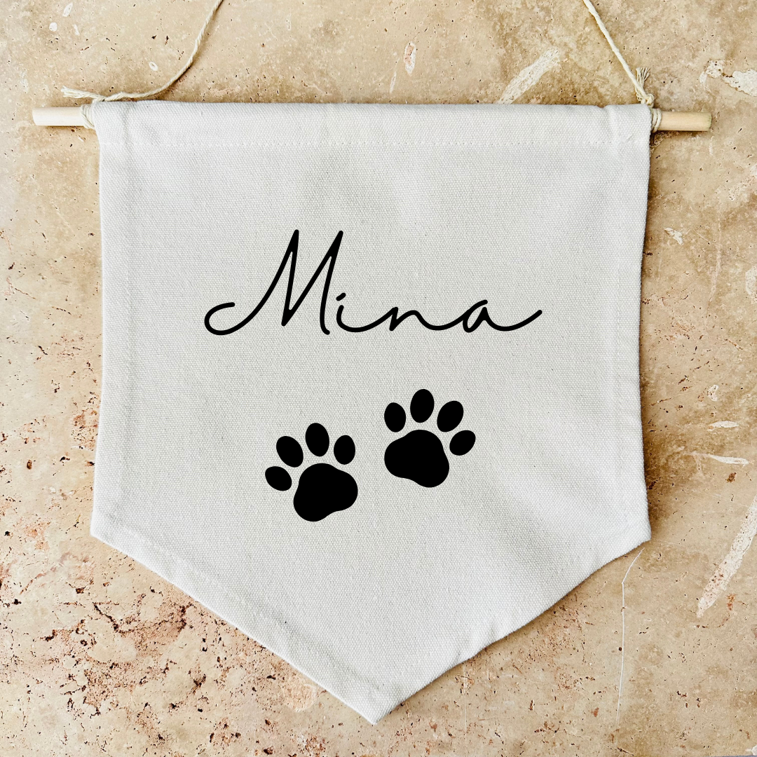 Custom Dog or Cat Canvas Banner