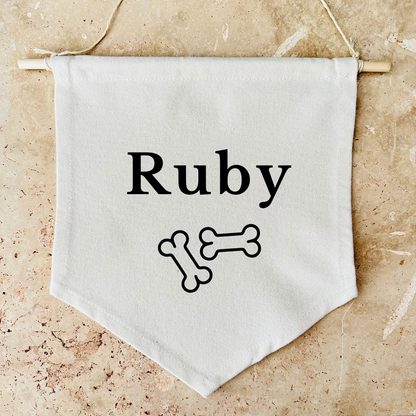 Custom Dog or Cat Canvas Banner