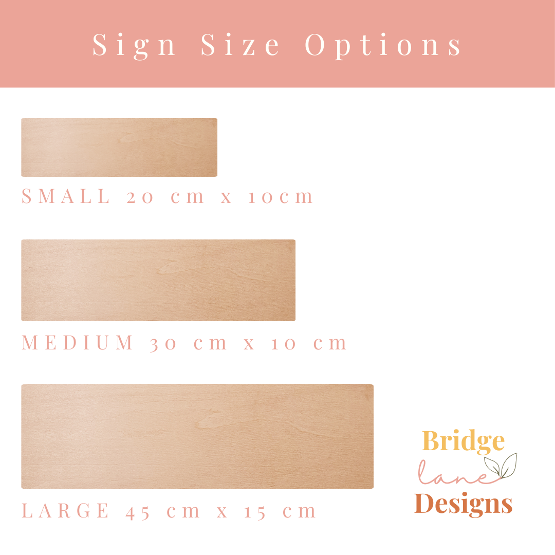 Custom Laser Cut Layered Wooden Sign